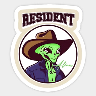 resident alien Sticker